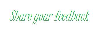 Share your feedback