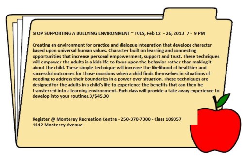 Stop Bullying - Feb 12 '13